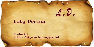 Laky Dorina névjegykártya